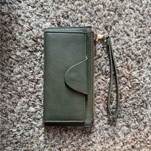 Jen & Co leather wristlet wallet